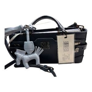 Steve Madden Navy Shoulder/Crossbody Handbag with Sky Blue Leather Horse Charm